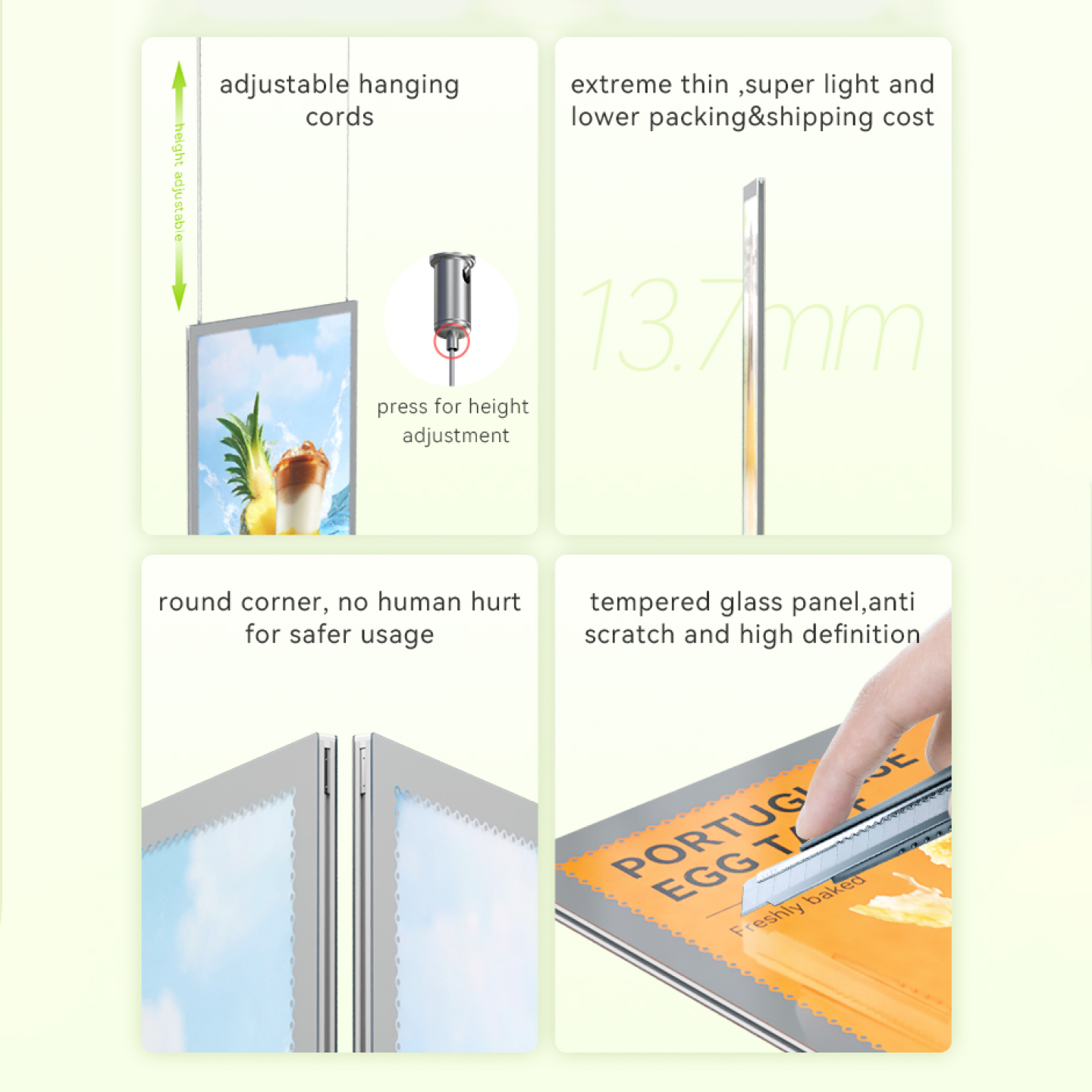 Window Slim LED Light Box 23x35.5 Backlit Edgelit 777Sign